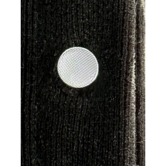 Susan Graver Black Velour Button-Up Tunic Size 2X Holidays Flows Drapes Soft - Picture 3 of 6